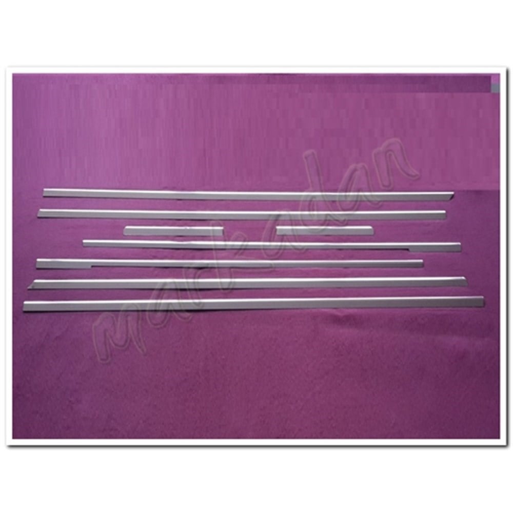 WOC Chrome Mercedes Vito W447 Extra Uzun Şasi Krom Cam Çıtası 2014 Sonrası 8 Parça Paslanmaz Çelik