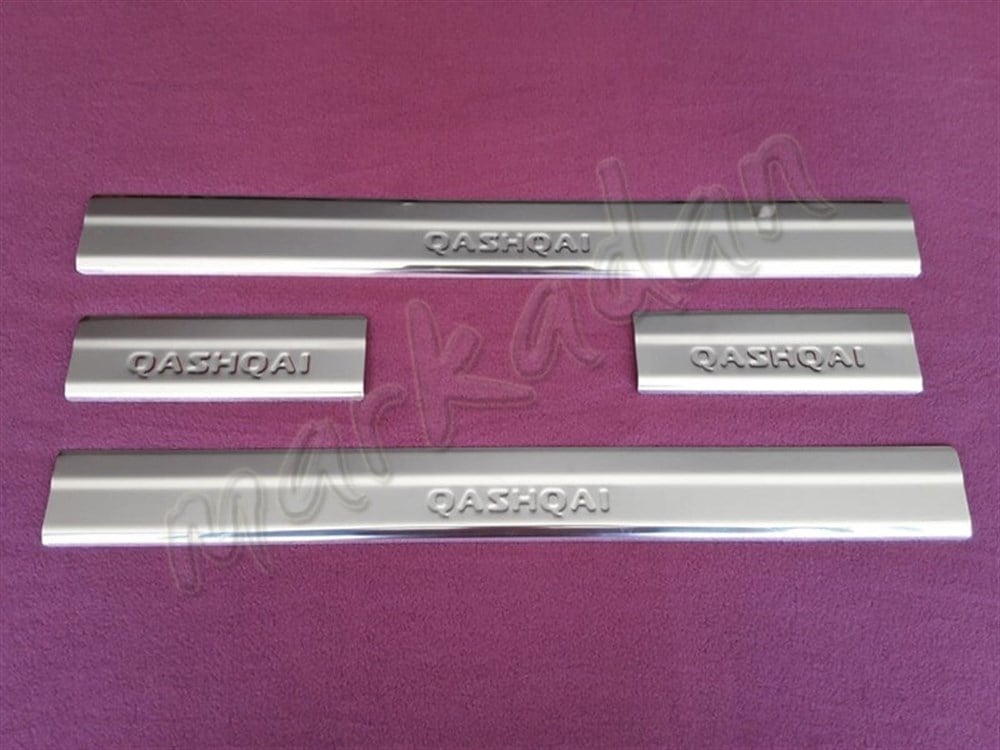 WOC Chrome Nissan Qashqai Kapı Eşiği 2007-2014 4 Parça Paslanmaz Çelik