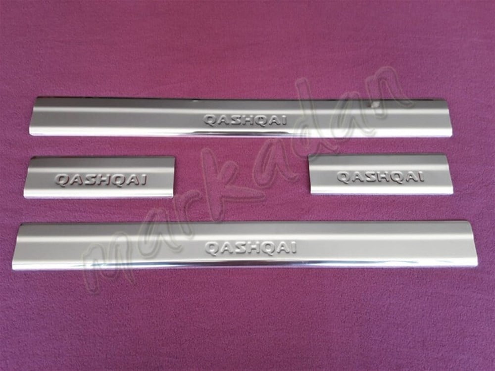 WOC Chrome Nissan Qashqai Kapı Eşiği 2014 Sonrası 4 Parça Paslanmaz Çelik