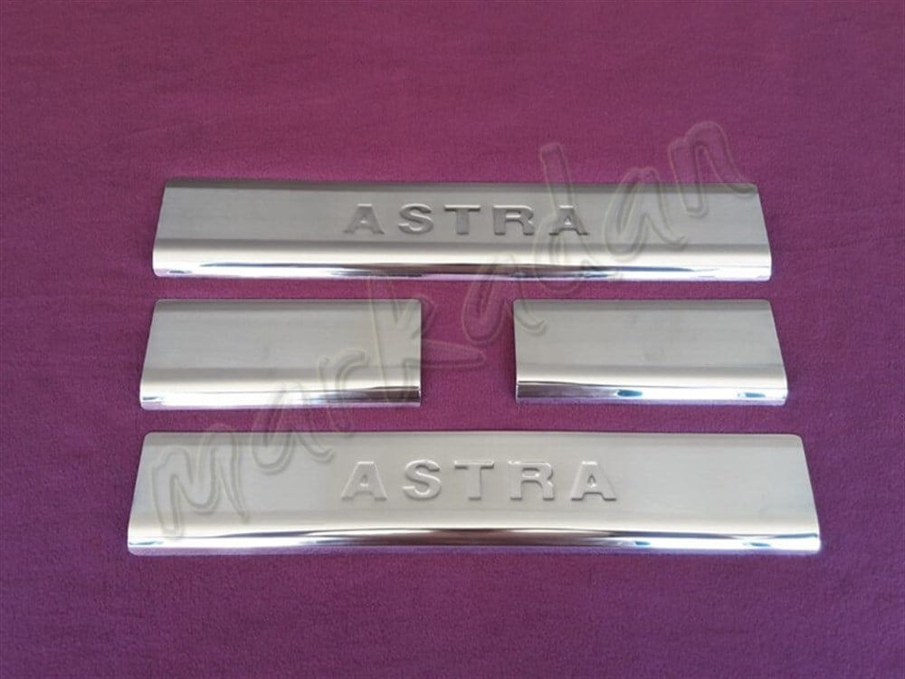 WOC Chrome Opel Astra K Kapı Eşiği 2015 Sonrası 4 Parça Paslanmaz Çelik
