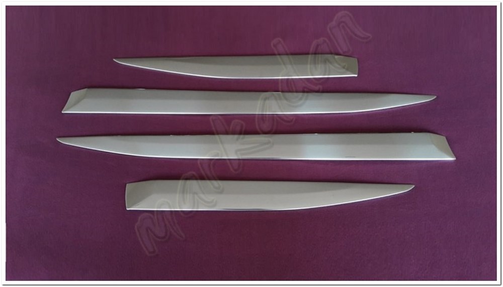 WOC Chrome Peugeot 2008 Yan Kapı Çıtası 2020 Sonrası 4 Parça Paslanmaz Çelik