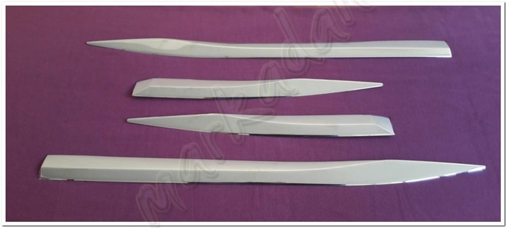 WOC Chrome Peugeot 3008 Krom Yan Kapı Çıtası 2016 Sonrası 4 Parça Paslanmaz Çelik