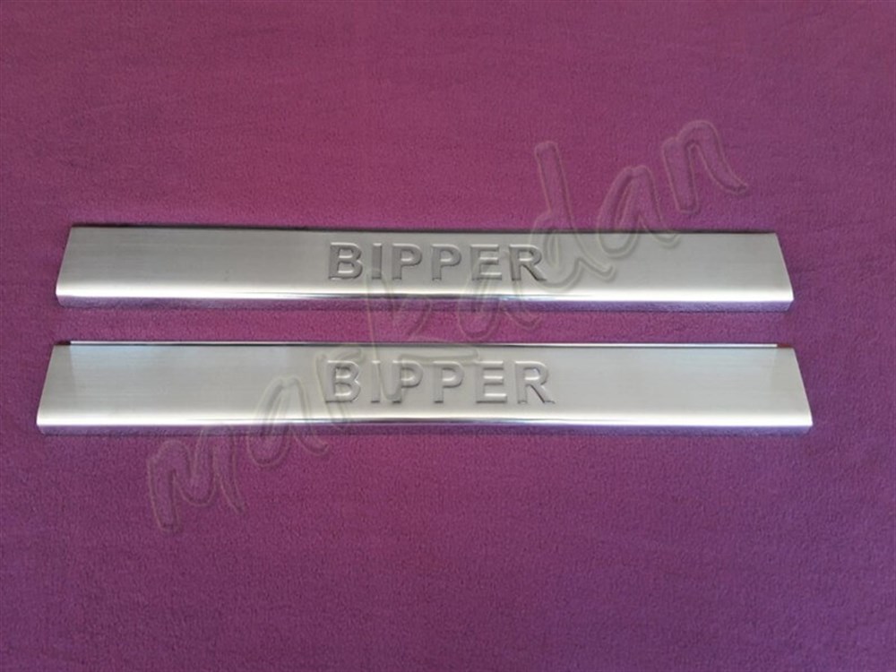 WOC Chrome Peugeot Bipper Kapı Eşiği 2008 Sonrası 2 Parça Paslanmaz Çelik