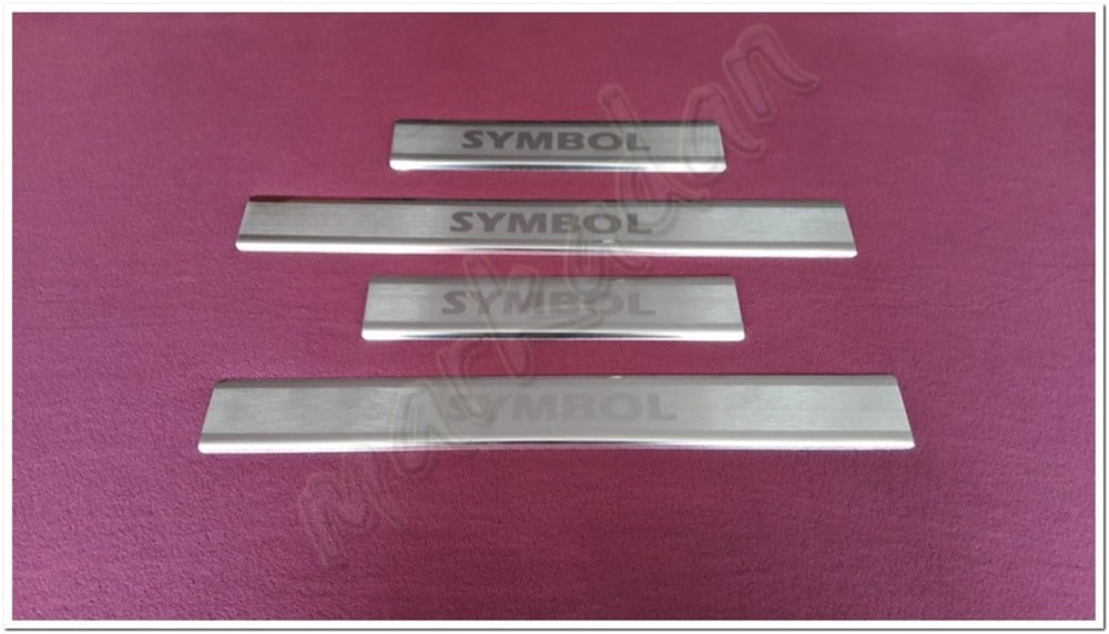 WOC Chrome Renault 3 Symbol Kapı Eşiği 2013 Sonrası 4 Parça Paslanmaz Çelik