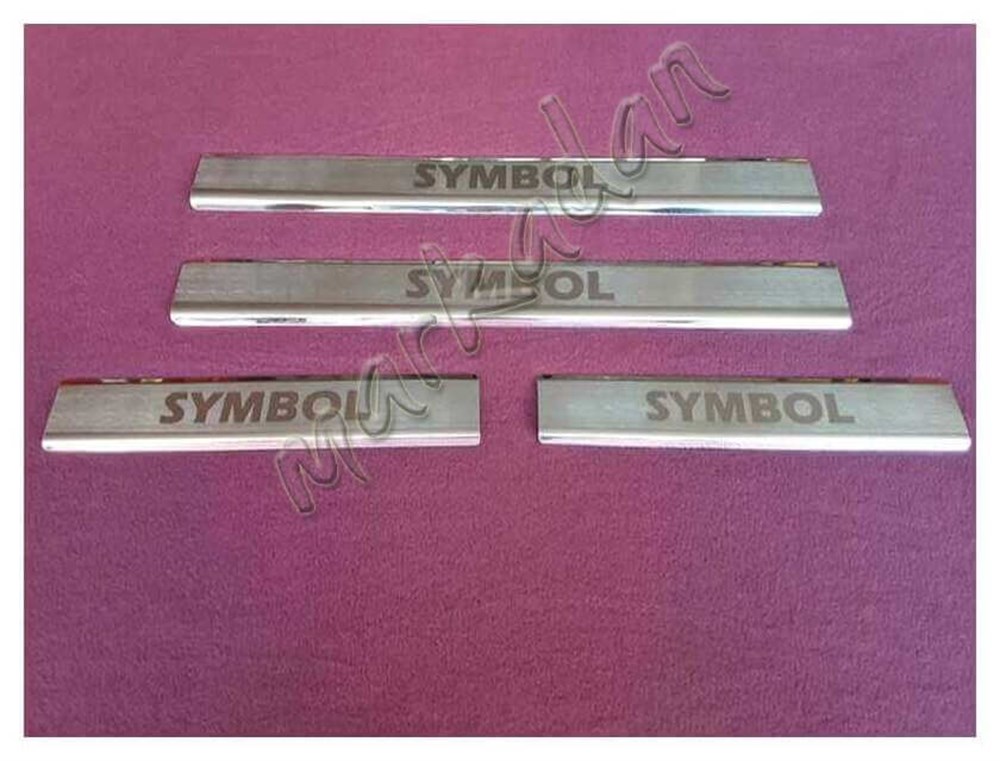 WOC Chrome Renault 3 Symbol Kapı Eşiği 2009-2012 4 Parça Paslanmaz Çelik