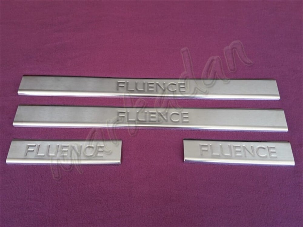 WOC Chrome Renault Fluence Kapı Eşiği 2010-2016 4 Parça Paslanmaz Çelik