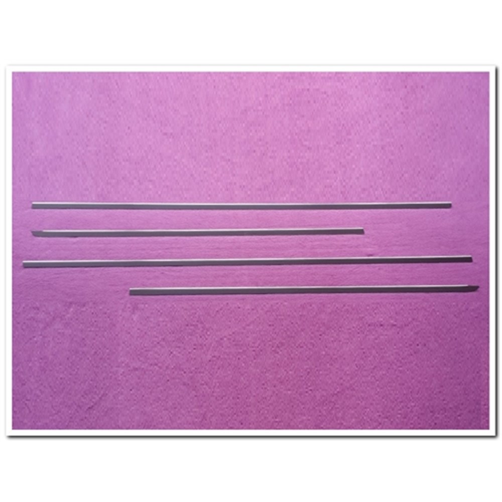 WOC Chrome Renault Laguna 2 Krom Cam Çıtası 2001-2007 4 Parça Paslanmaz Çelik