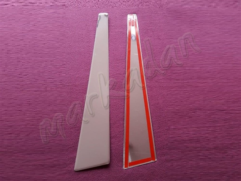 WOC Chrome Renault Megane 2 Kapı Direği 2004-2010 2 Parça Paslanmaz Çelik