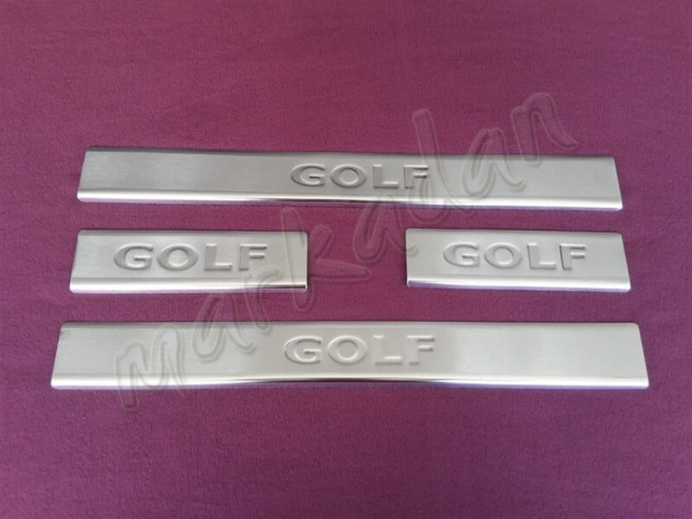 WOC Chrome VW Golf 7 Kapı Eşiği 2013 Sonrası 4 Parça Paslanmaz Çelik