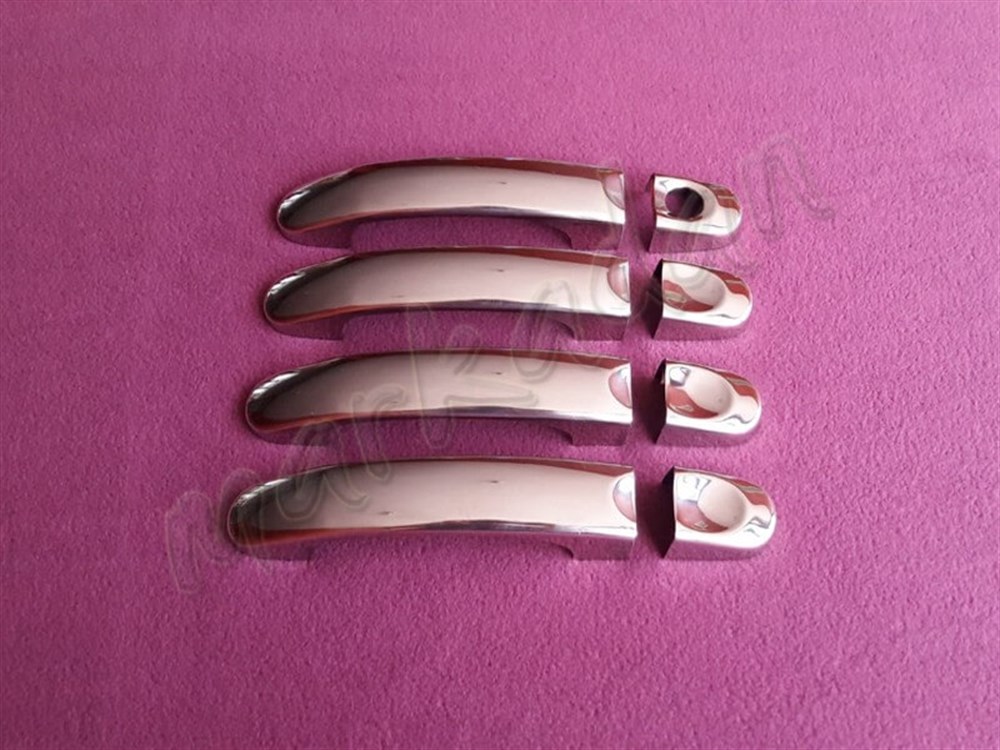 WOC Chrome VW T5 Caravelle Kapı Kolu 2003-2014 4 Kapı Paslanmaz Çelik