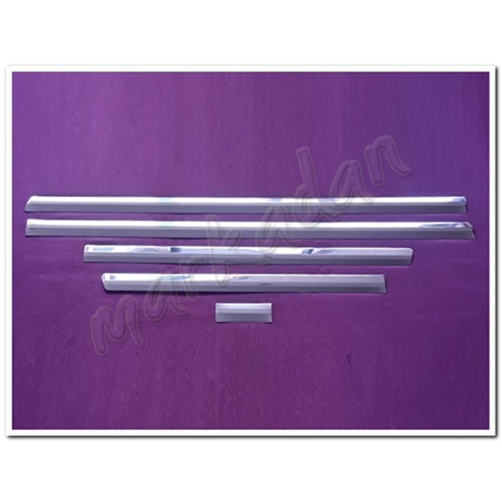 WOC Chrome VW T6 Transporter Kısa Şase Krom Yan Kapı Çıtası 2015-2024 5 Parça Paslanmaz Çelik
