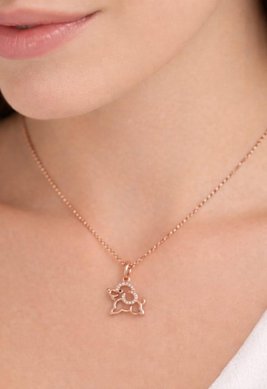 Gümüş Köpek Kolye