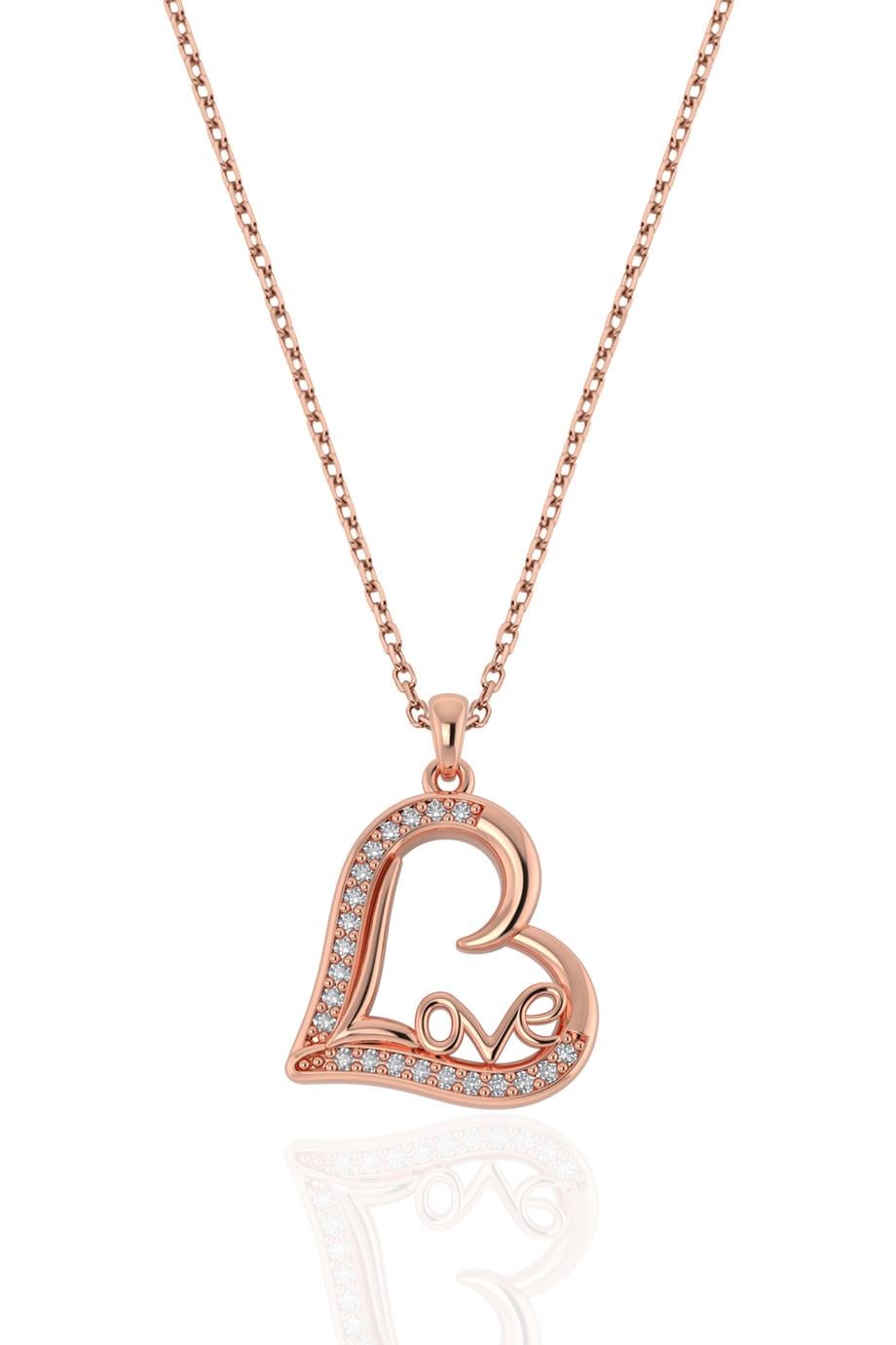 Taşlı KolyeGümüş Love KolyeGümüş Love Kolye