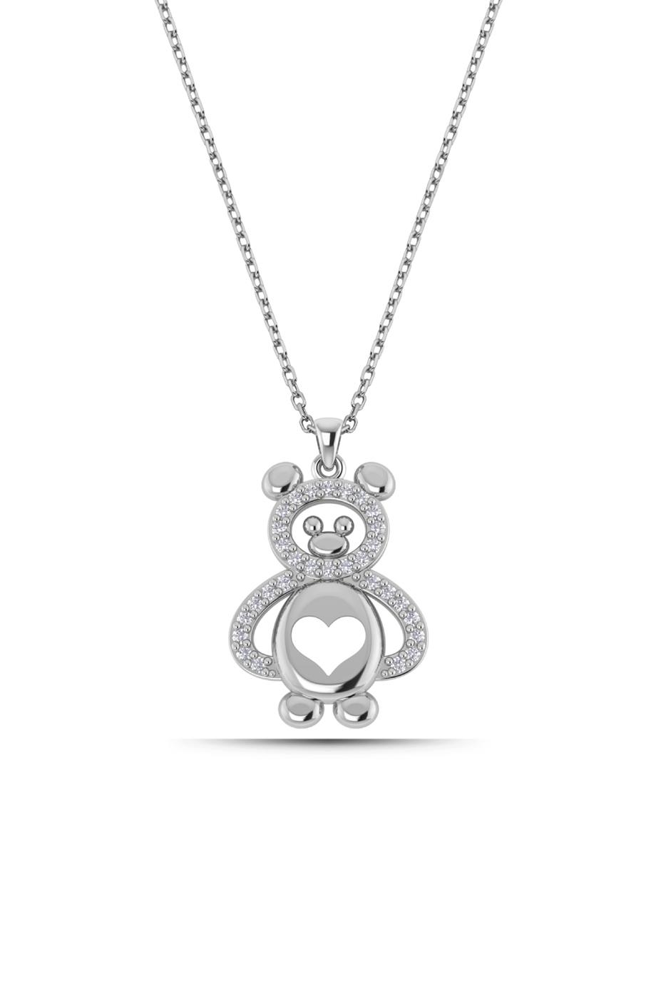 Taşlı KolyeGümüş Panda KolyeGümüş Panda Kolye