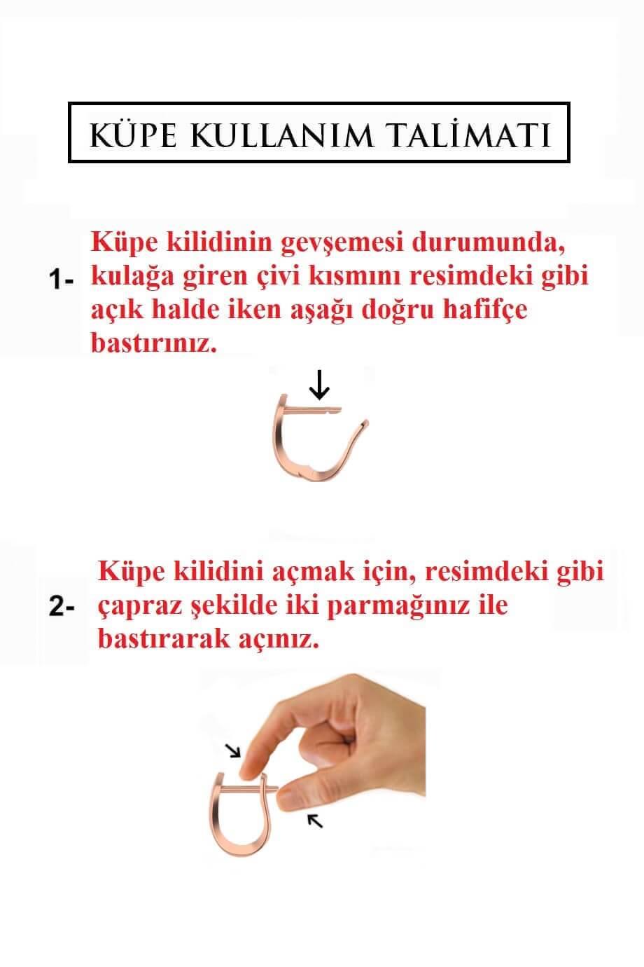 Kelebek Figürlü Klipsli Gümüş Küpe