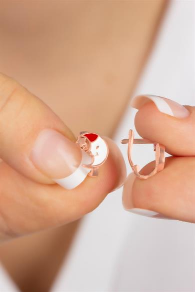 Ay Dede Gümüş Çocuk J Küpe