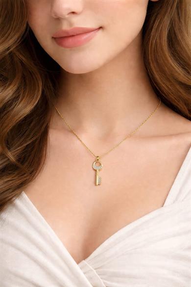 Gümüş Anahtar Kolye