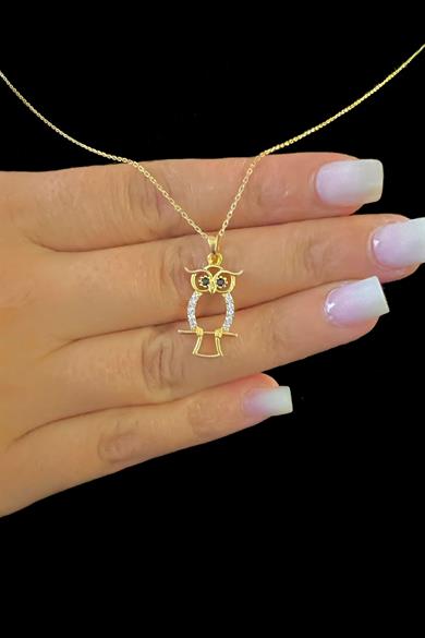 Gümüş Baykuş Kolye