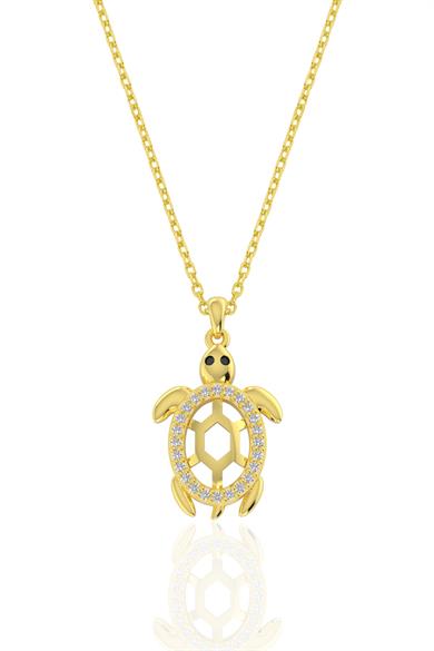 Gümüş Kaplumbağa Kolye