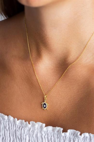 Gümüş Kaplumbağa Kolye