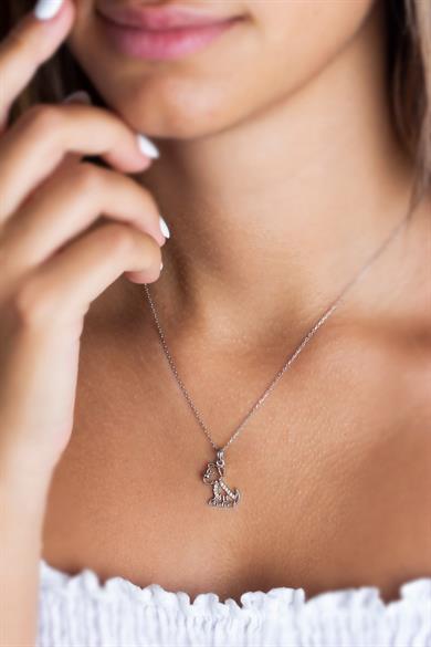 Gümüş Köpek Kolye