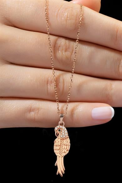 Gümüş Papağan Kolye