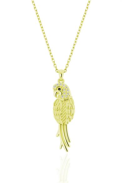 Gümüş Papağan Kolye