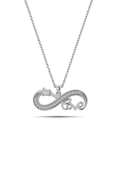 Gümüş Sonsuzluk Kolye