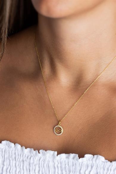 Gümüş Sonsuzluk Kolye