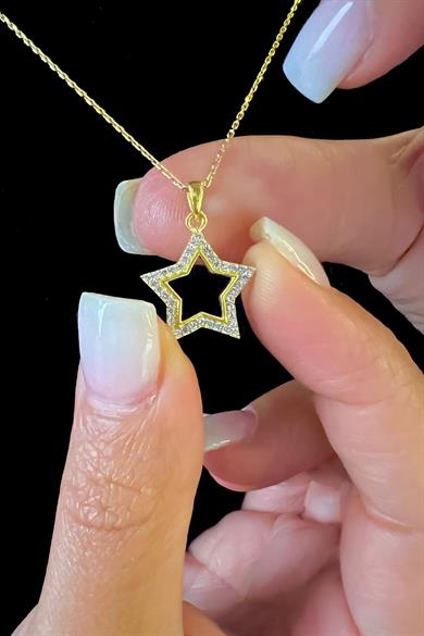 Gümüş Yıldız Kolye