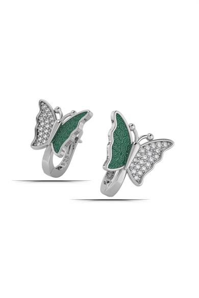 Kelebek Gümüş Küpe