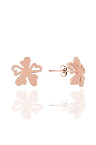 Kalpli Çiçek Gümüş Çocuk Küpesi