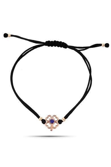 Minimal Yonca Gümüş Bileklik