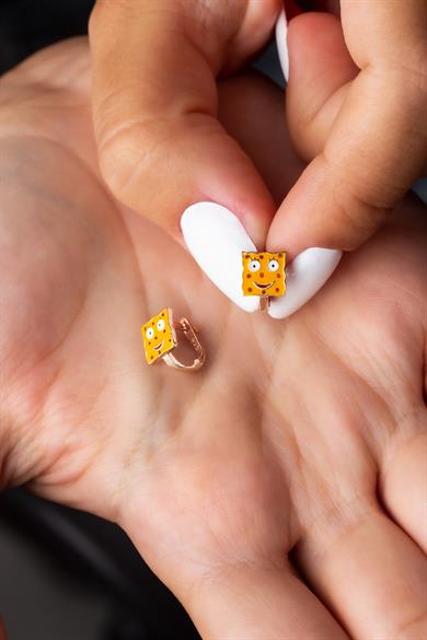 Çizgi Film Gümüş Çocuk J Küpe