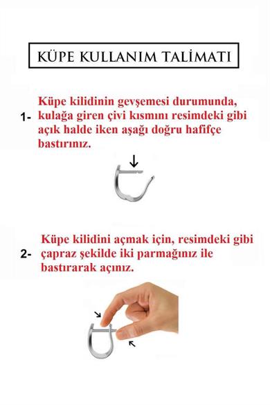 Tek Taşlı Gümüş Çocuk J Küpe