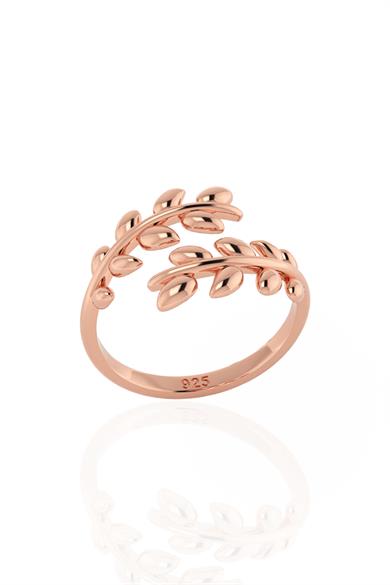 Yaprak Figürlü Gümüş Yüzük