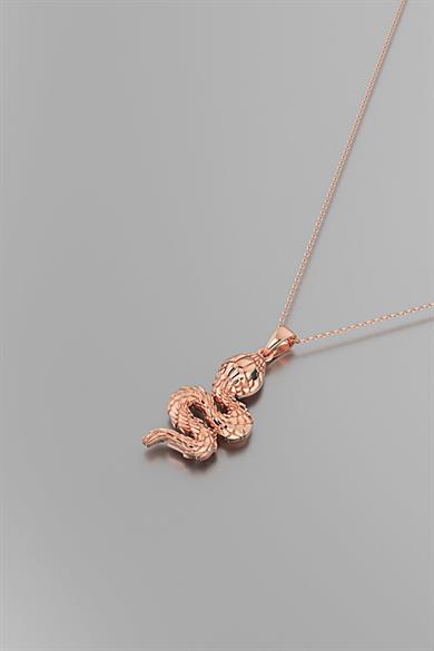 Yılan Gümüş Kolye