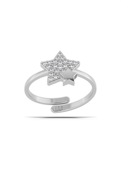 Yıldız Figürlü Gümüş Yüzük