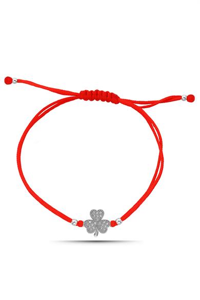 Yonca Gümüş Bileklik