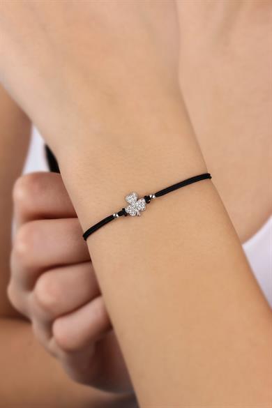 Yonca Gümüş Bileklik