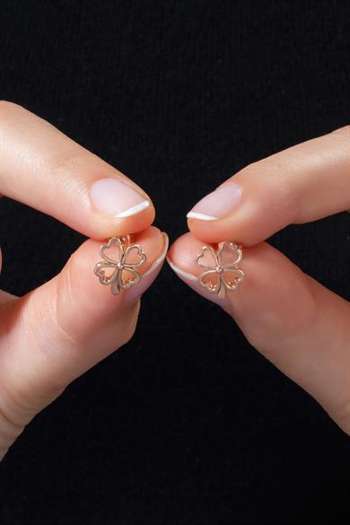 Yonca Gümüş Küpe