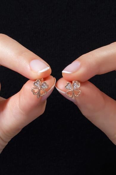 Yonca Gümüş Küpe