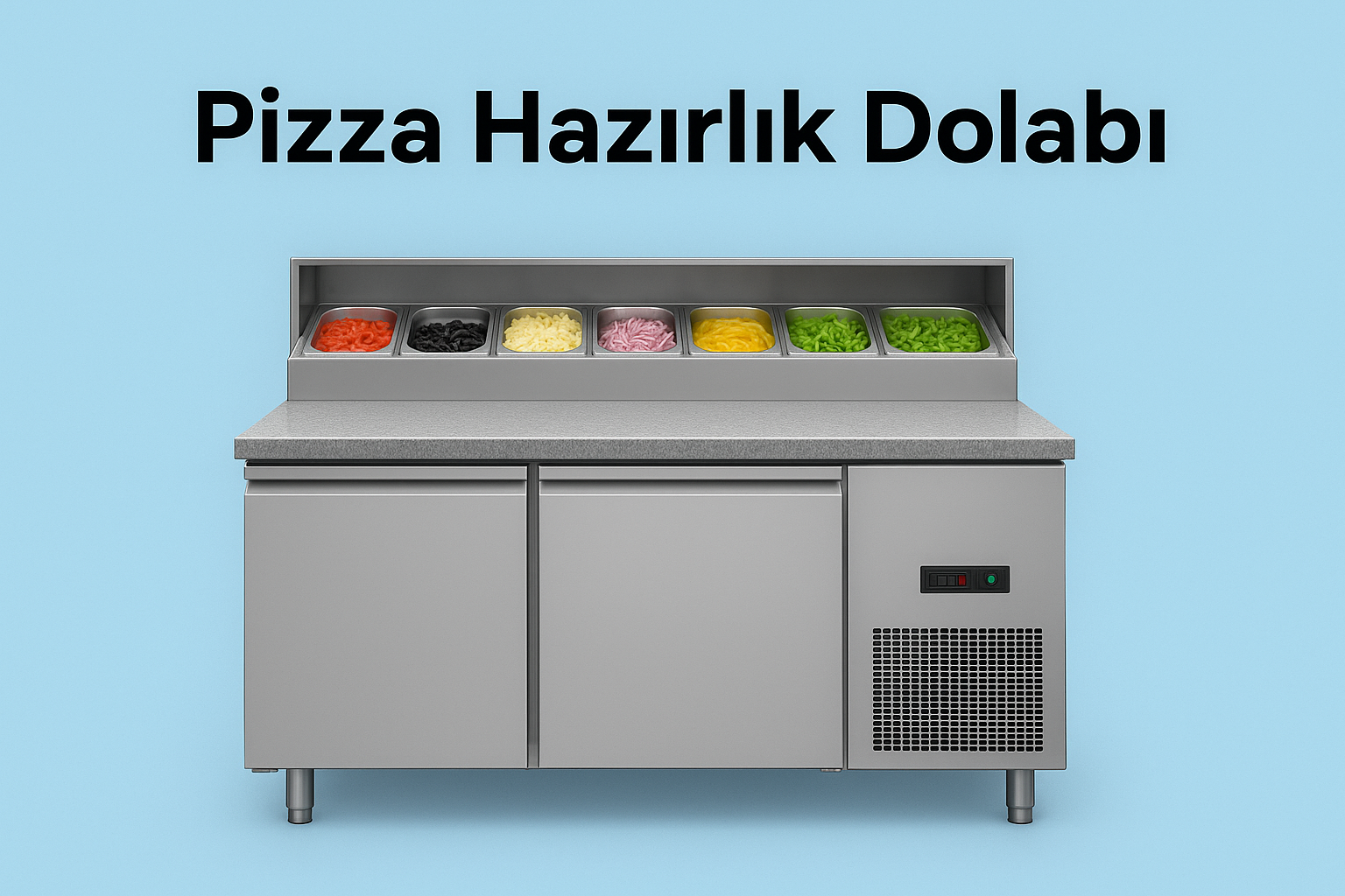 Pizza hazırlık dolabı nasıl seçilir? GN ölçüleri, motor tipi ve öneriler