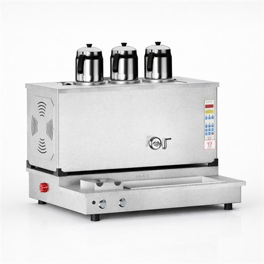  Anka Pro Plus Otomatik Çay Kazanı 3 Demlikli 30 Litre Inox Elektrikli Tüplü