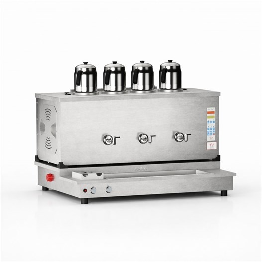  Anka Pro Plus Otomatik Çay Kazanı 4 Demlikli 40 Litre Inox Elektrikli Doğalgazlı