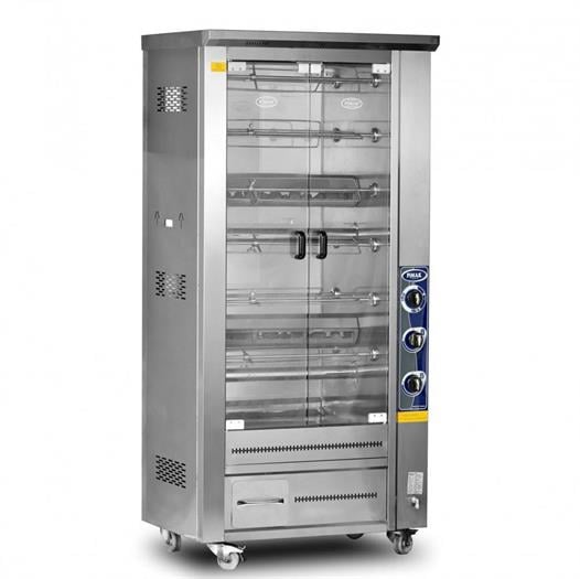 M010B ÇİFT VİTRİNLİ LAVTAŞLI PİLİÇ MAKİNESİ 48'Lİ