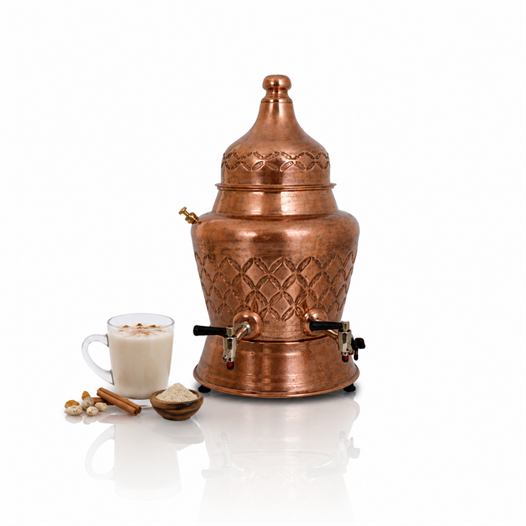 Anka Elektrikli Bakır 8 Litre Karıştırıcılı Salep Makinesi