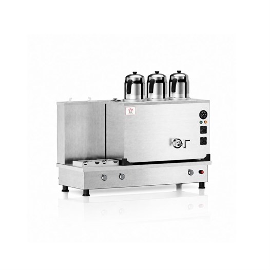 Anka Doğalgazlı İnox Turbo Hibrit 3 Demlikli 30 Litre Çay Makinesi