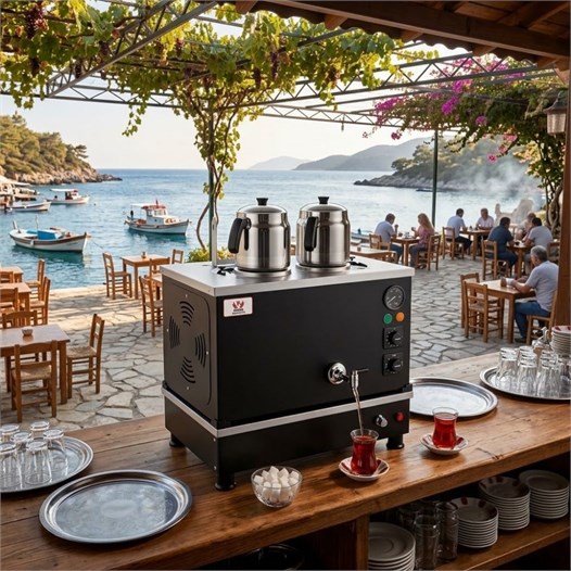 Anka Doğalgazlı Pro Compact Hibrit Smart 2 Demlikli 20 Litre Çay Makinesi