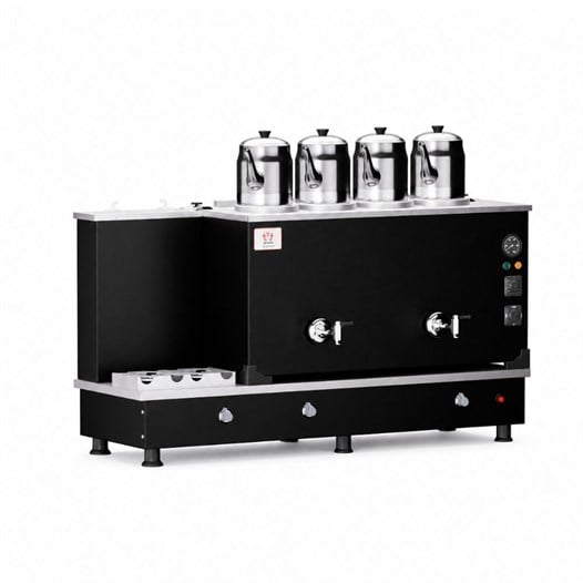 Anka Doğalgazlı Statik Turbo Hibrit 4 Demlik 40 Litre Çay Makinesi